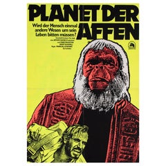 'Planet of the Apes' 1968 US Window Card Film Poster