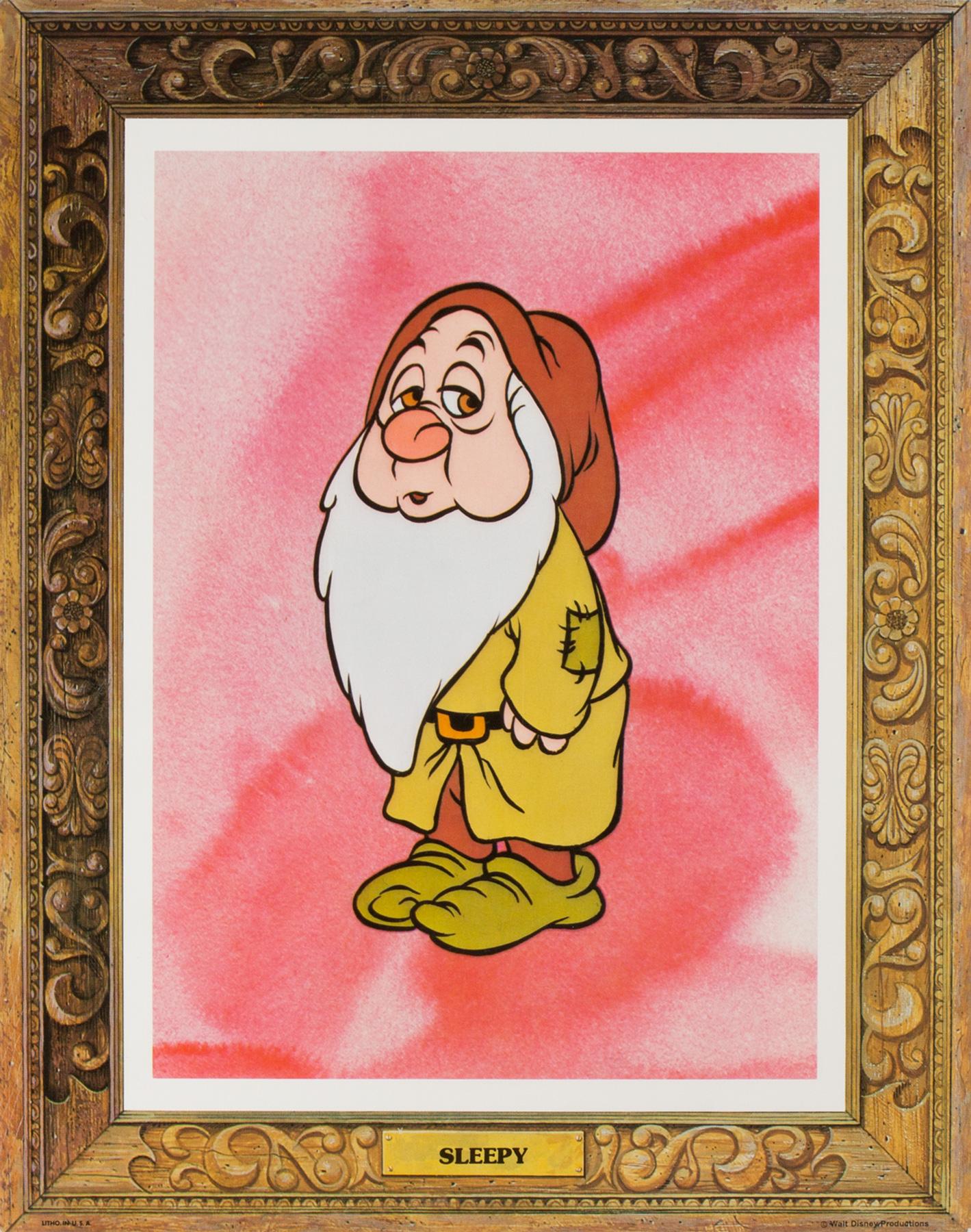 Snow White and the Seven Dwarfs, US Film Lobby Cards Posters, R1975 Disney