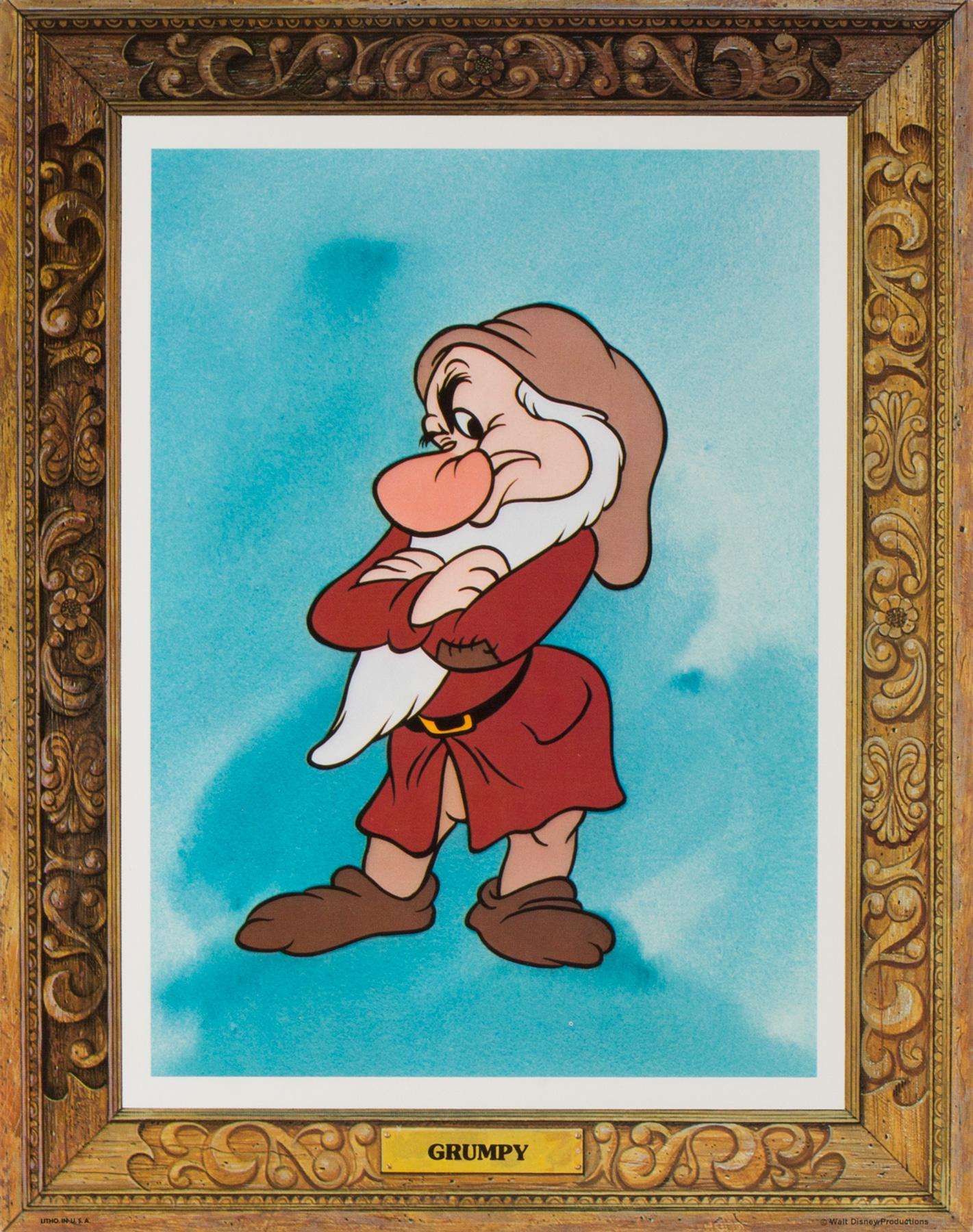 Snow White and the Seven Dwarfs, US Film Lobby Cards Posters, R1975 Disney