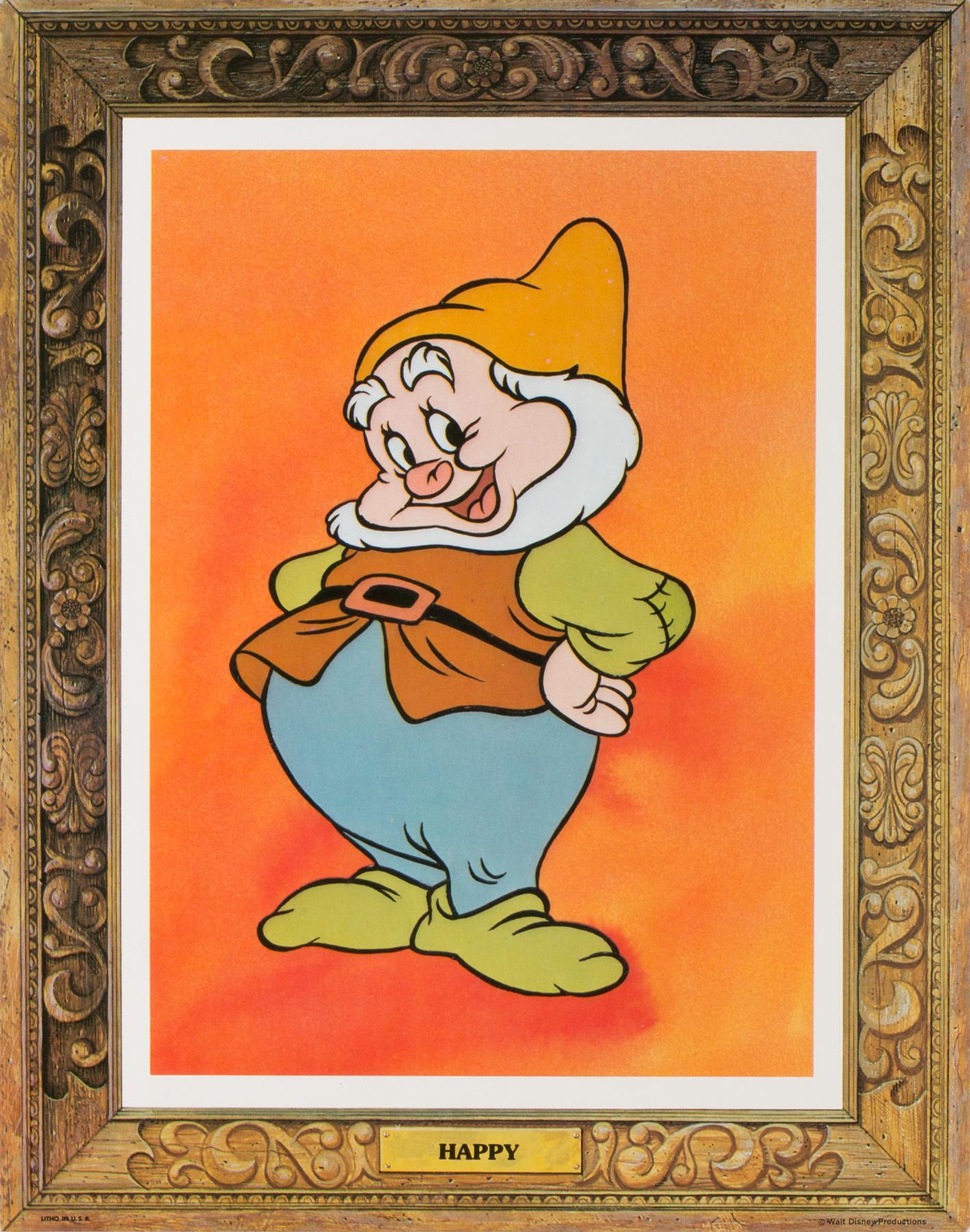 Snow White and the Seven Dwarfs, US Film Lobby Cards Posters, R1975 Disney