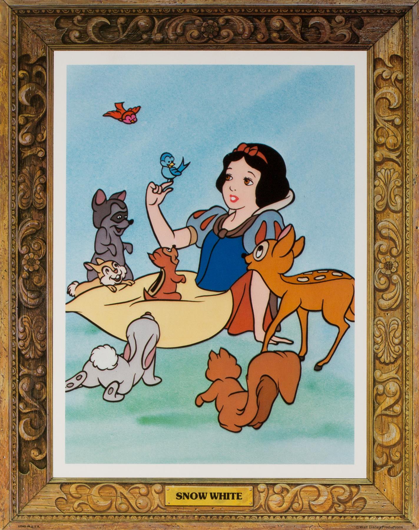 Snow White and the Seven Dwarfs, US Film Lobby Cards Posters, R1975 Disney
