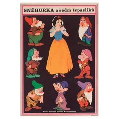 Snow White and the Seven Dwarfs, US Film Lobby Cards Posters, R1975 Disney