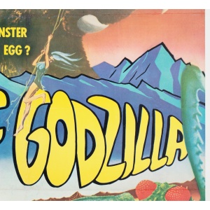 Son of Godzilla 1967 Japanese Export Film Movie Poster, Linen Backed