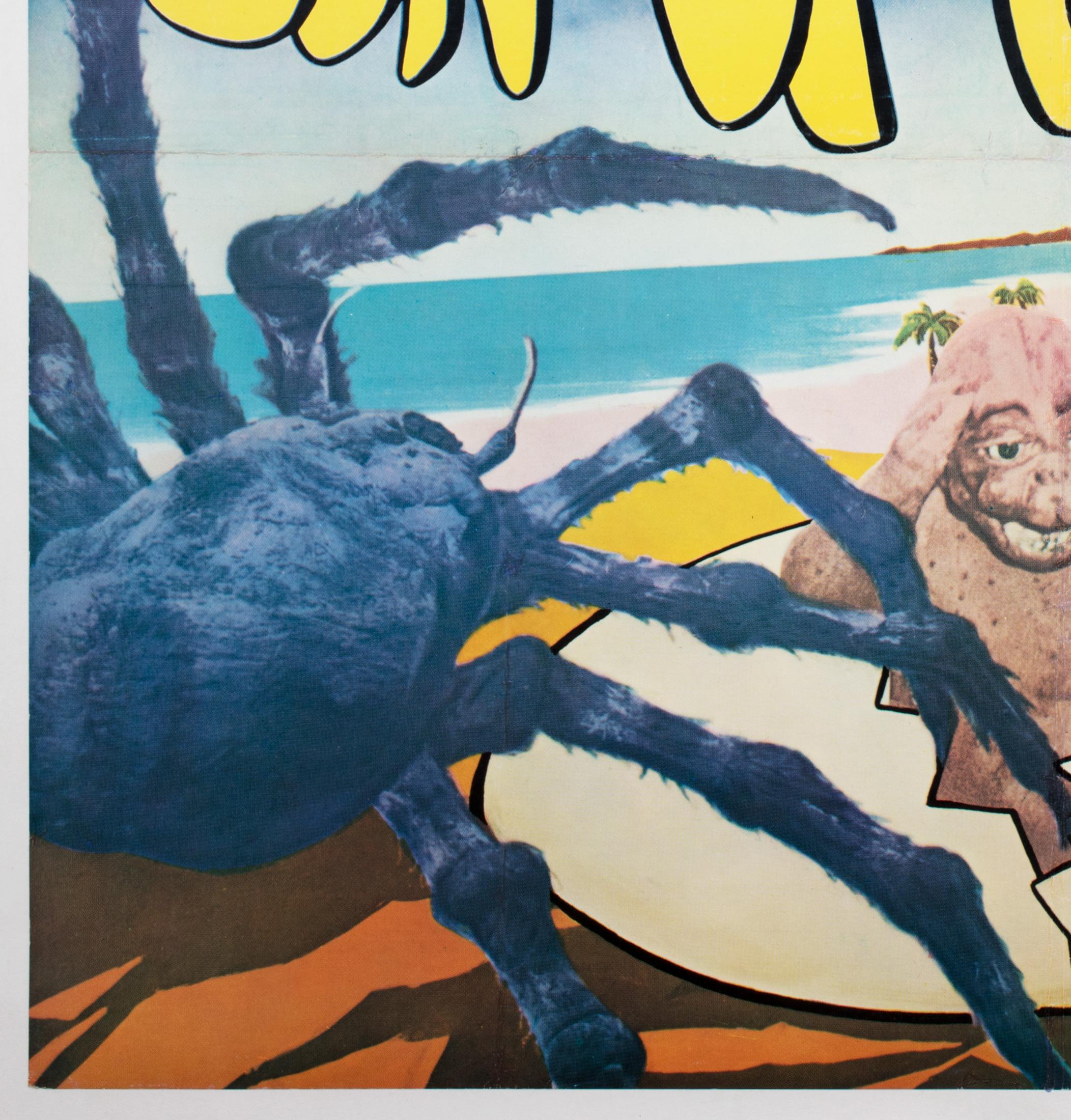 Son of Godzilla 1967 Japanese Export Film Movie Poster, Linen Backed