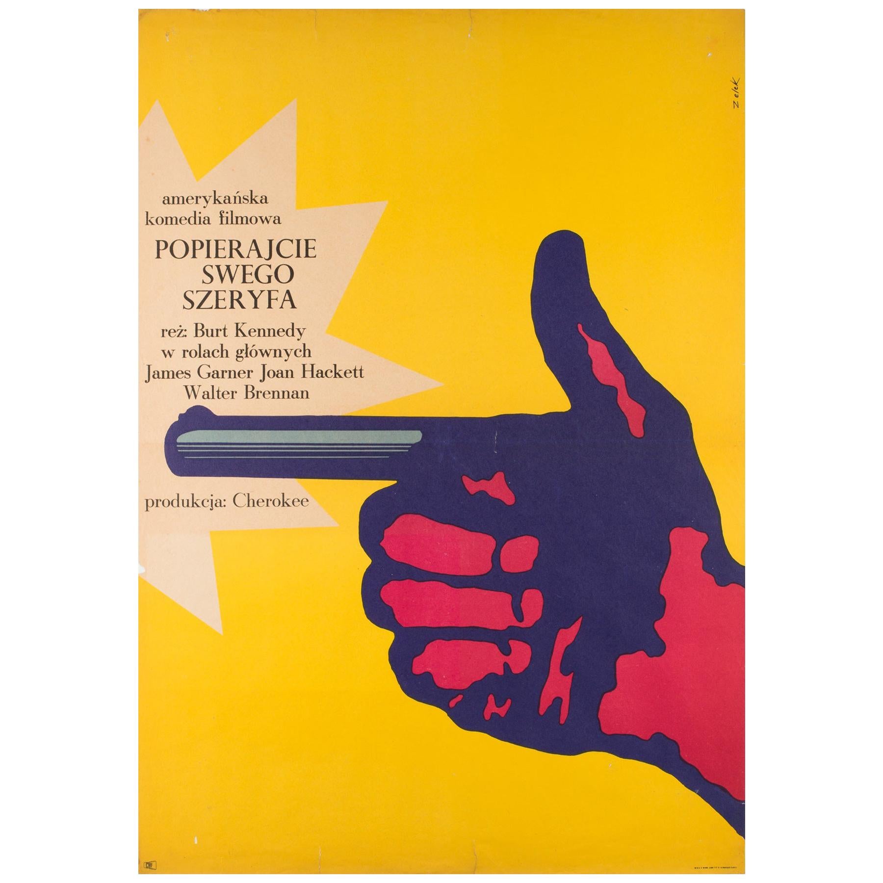 Support Your Local Sheriff, Original Polish Film Poster Bronislaw Zelek, 1969