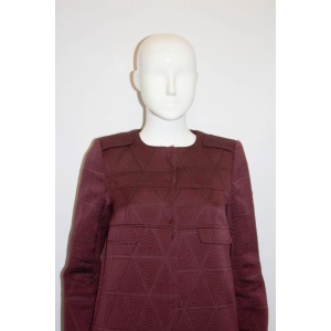 Tara Jarmon Burgundy Short Coat