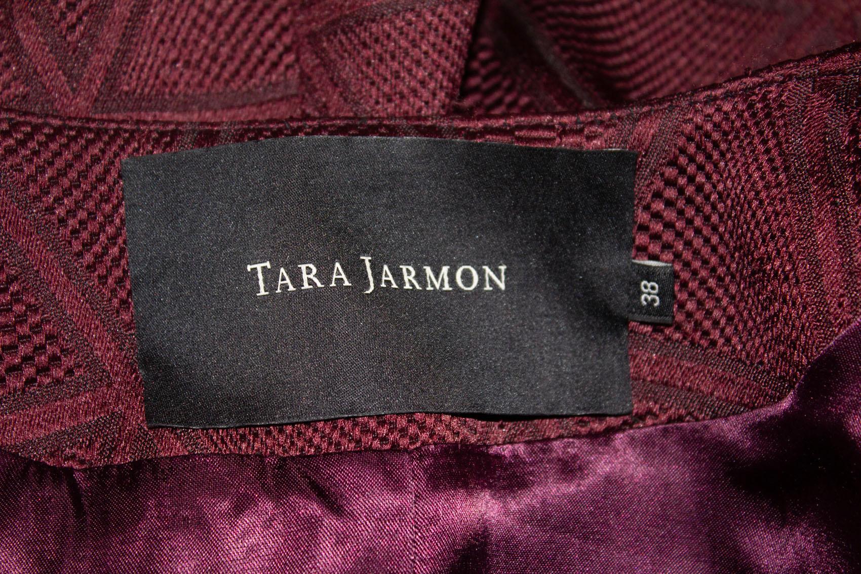 Tara Jarmon Burgundy Short Coat