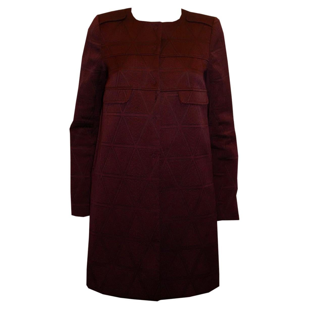 Tara Jarmon Burgundy Short Coat