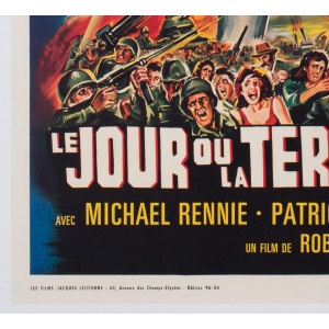 THE DAY THE EARTH STOOD STILL 1960S French MOYENNE Film Movie Poster