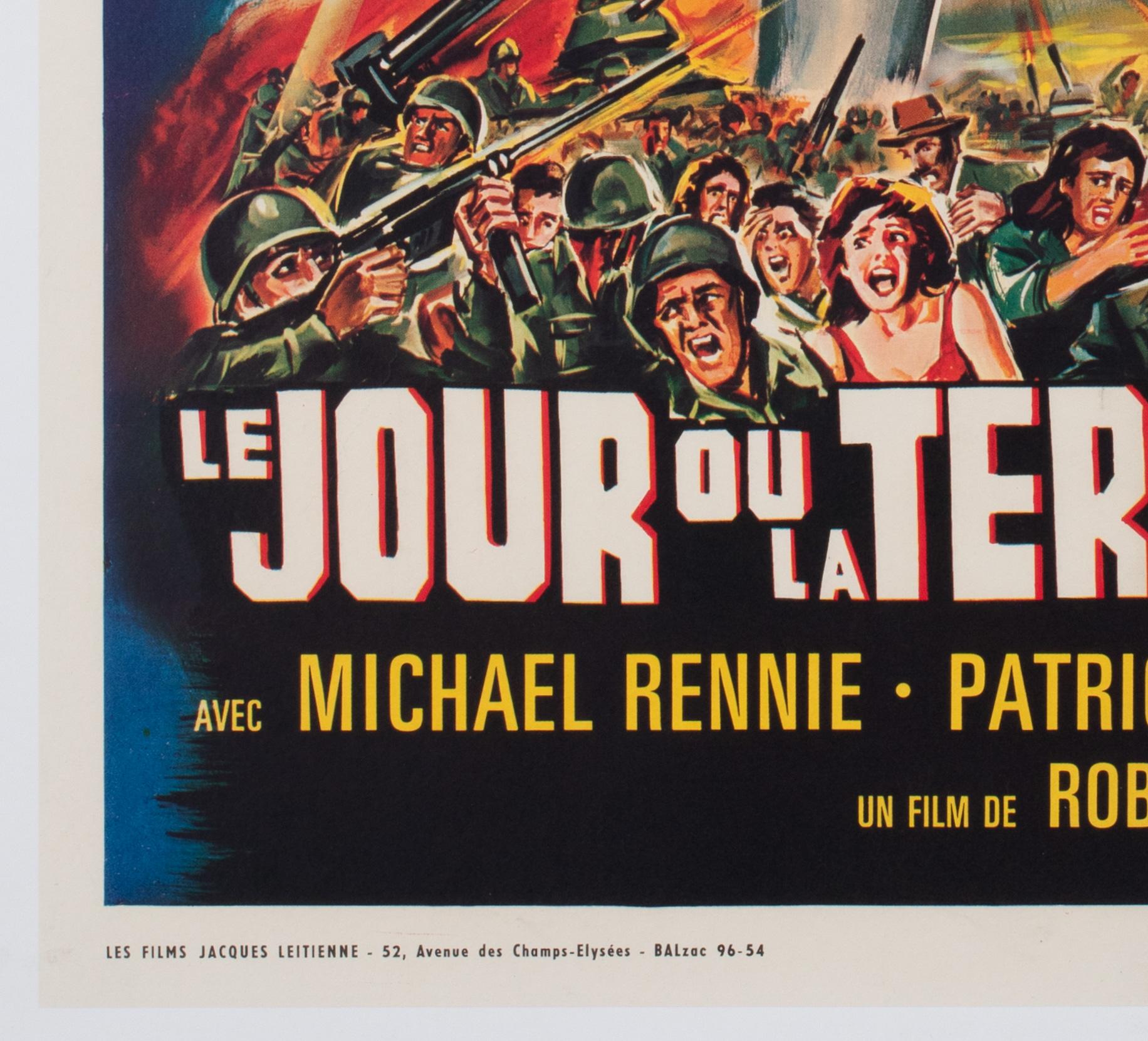 THE DAY THE EARTH STOOD STILL 1960S French MOYENNE Film Movie Poster