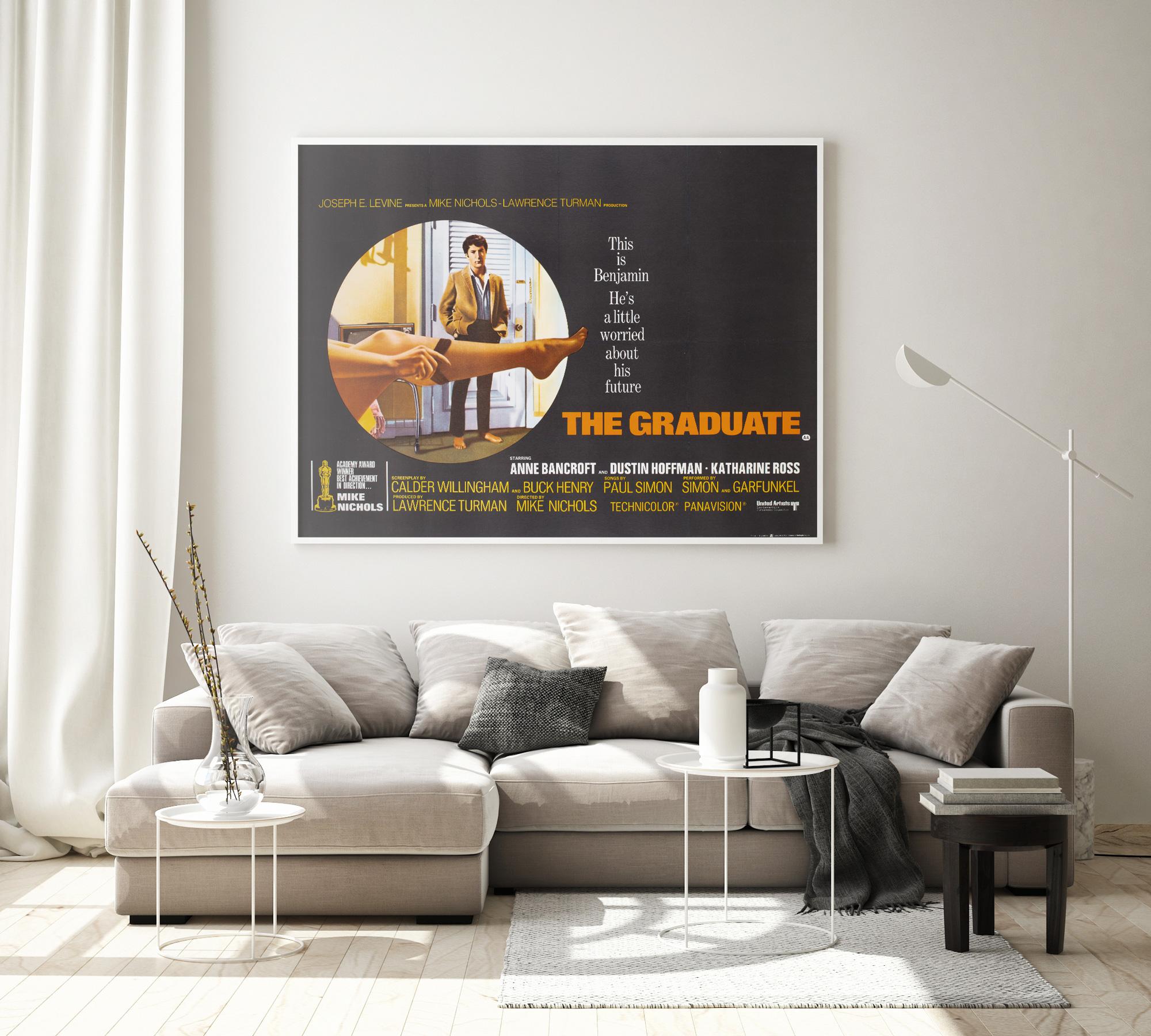 The Graduate 1967 UK Quad Film Movie Poster
