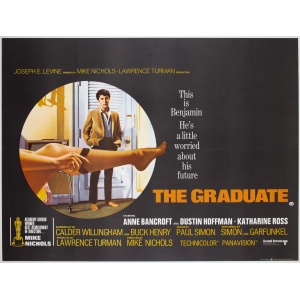 The Graduate 1967 UK Quad Film Movie Poster