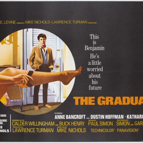 The Graduate 1967 UK Quad Film Movie Poster