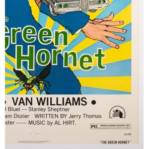 The Green Hornet 1974 US 1 Sheet Film Poster Green Title Style, Linen Backed