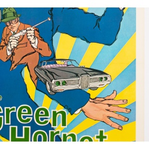 The Green Hornet 1974 US 1 Sheet Film Poster Green Title Style, Linen Backed
