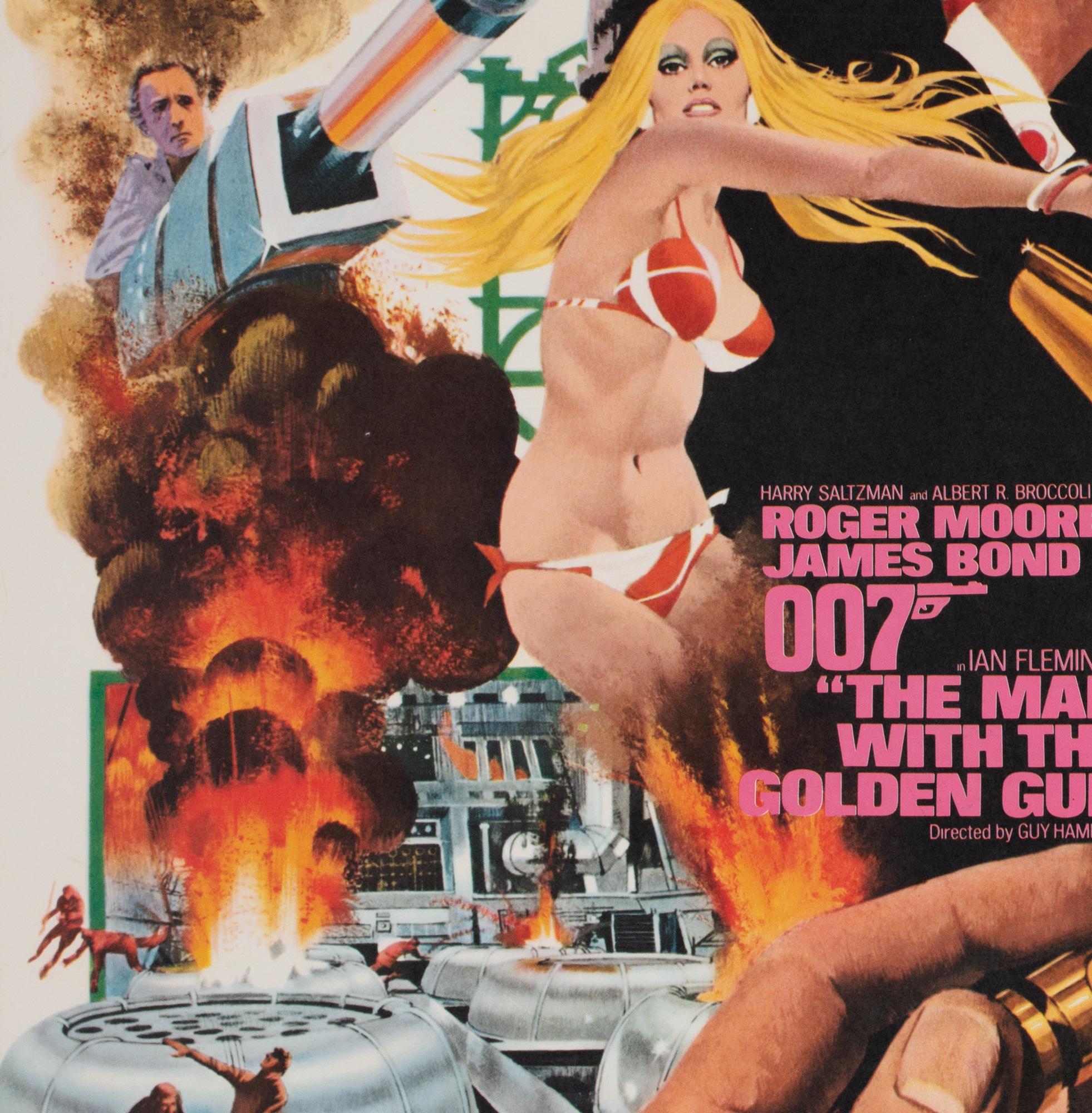 "The Man with the Golden Gun", 1973 Japanese B2 Film Movie Poster, McGinnis
