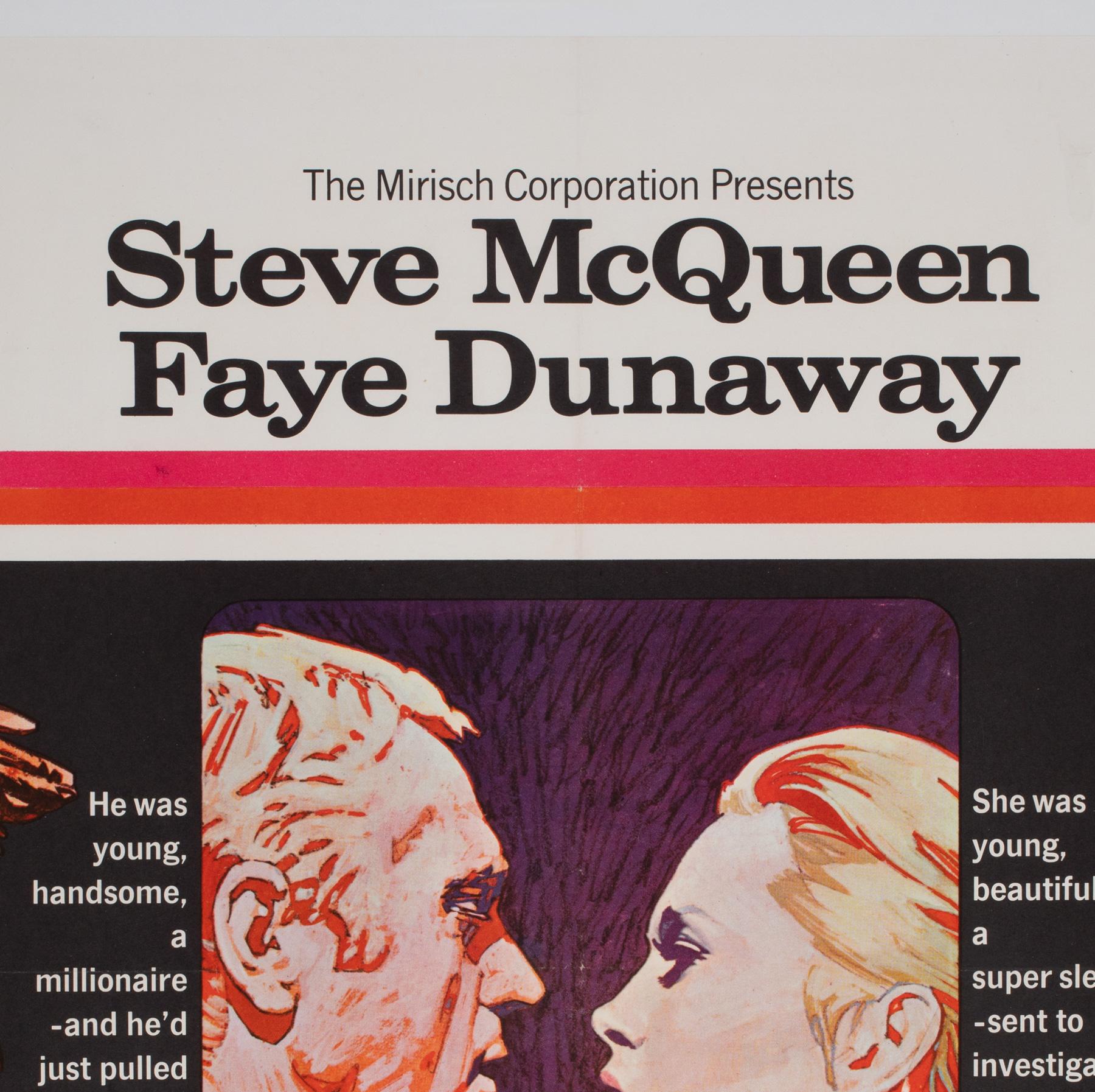 The Thomas Crown Affair 1968 UK Quad Film Movie Poster, Putzu