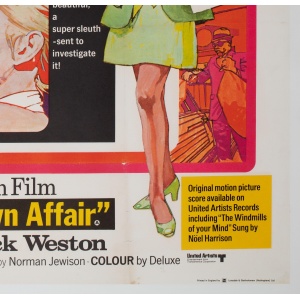 The Thomas Crown Affair 1968 UK Quad Film Movie Poster, Putzu
