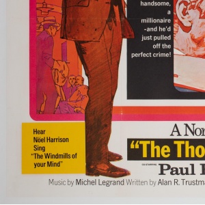The Thomas Crown Affair 1968 UK Quad Film Movie Poster, Putzu