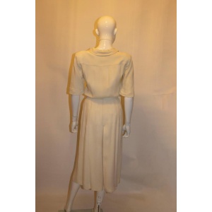 Vintage Yves Saint Laurent Rive Gauche Ivory Day Dress