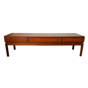 Compact Georgian Kneehole Desk with Drop Front Drawer