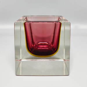 1960s Stunning Large Murano Pink Ashtray or Catch-All By Flavio Poli for Seguso