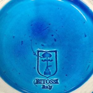 1960s Stunning Vase by Aldo Londi for Bitossi "Blue Rimini Collection"