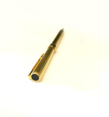 1980s Aurora Marco Polo Gilt Metal Ballpoint Pen