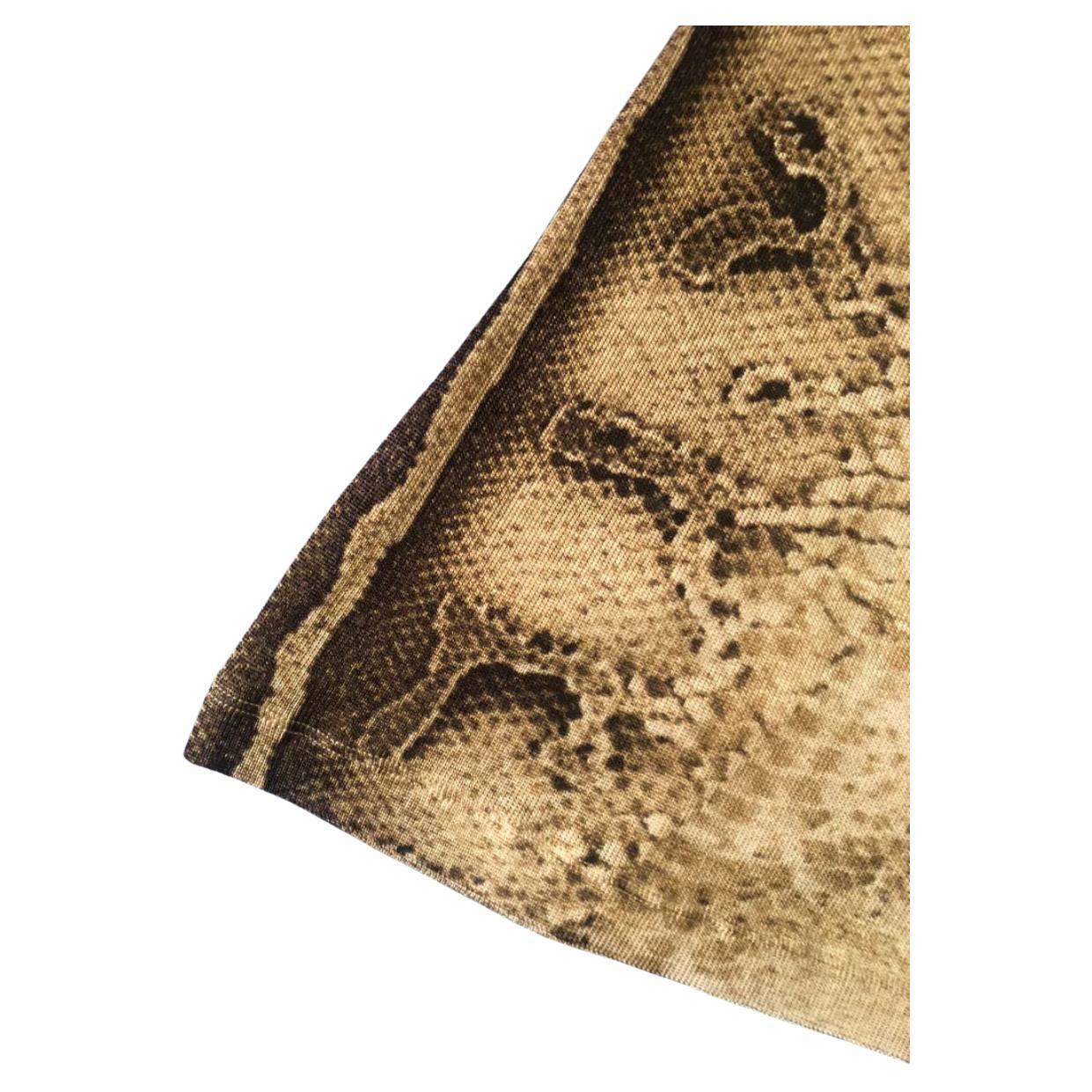 2000s Just Cavalli Snake Print Dress