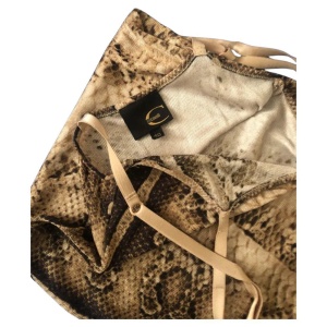 2000s Just Cavalli Snake Print Dress