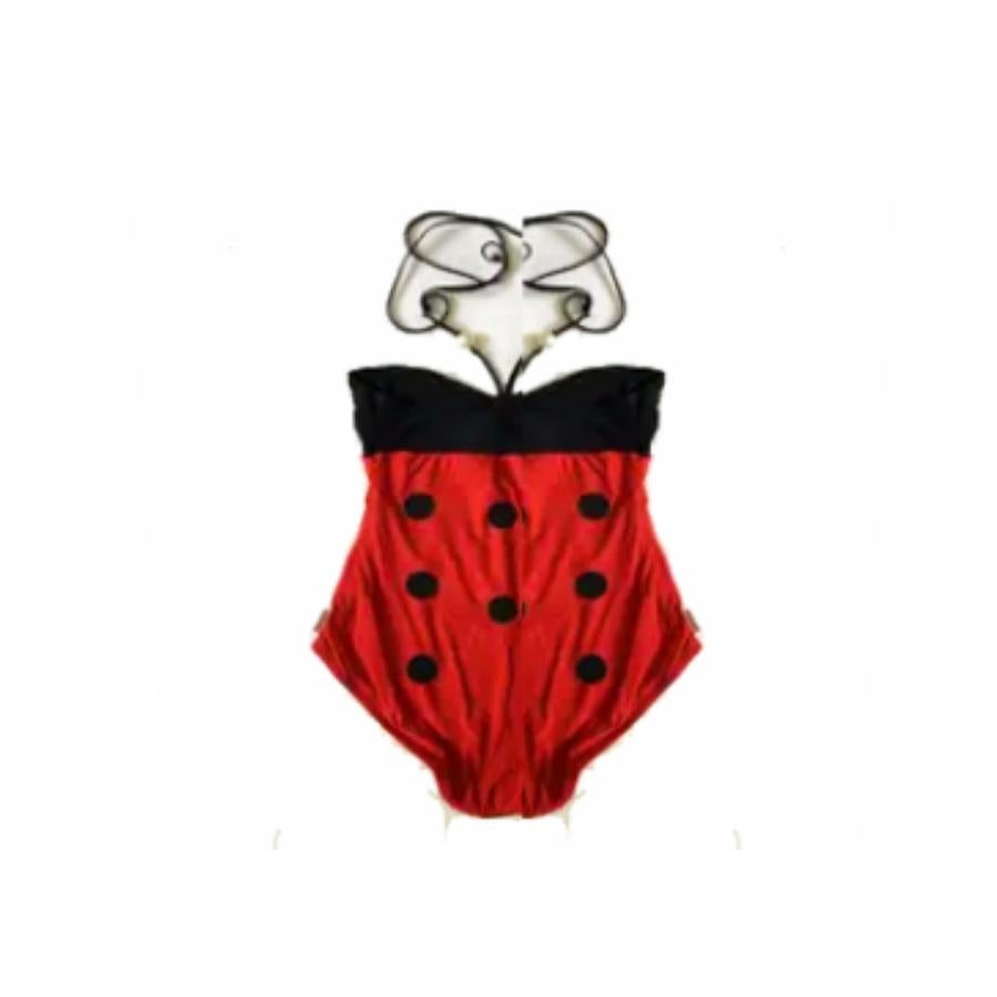 2000s Moschino Ladybird One Piece Swimsuit