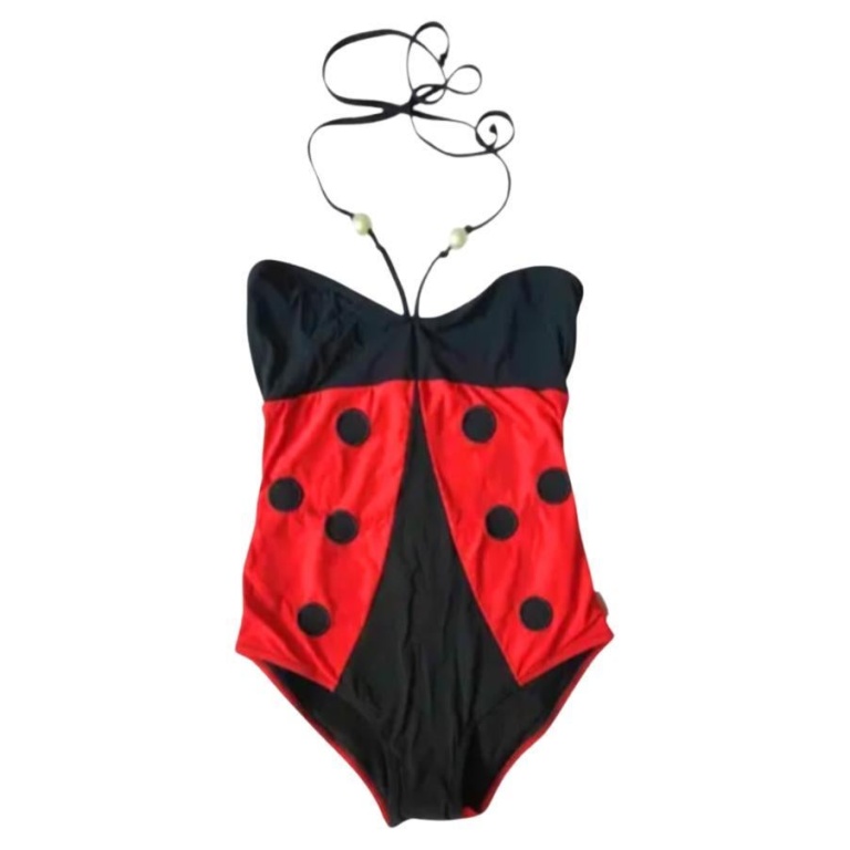 2000s Moschino Ladybird One Piece Swimsuit