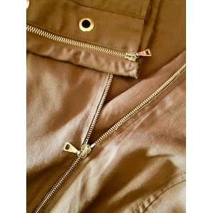 2000s Prada Brown Tobacco Cotton Cropped Jacket
