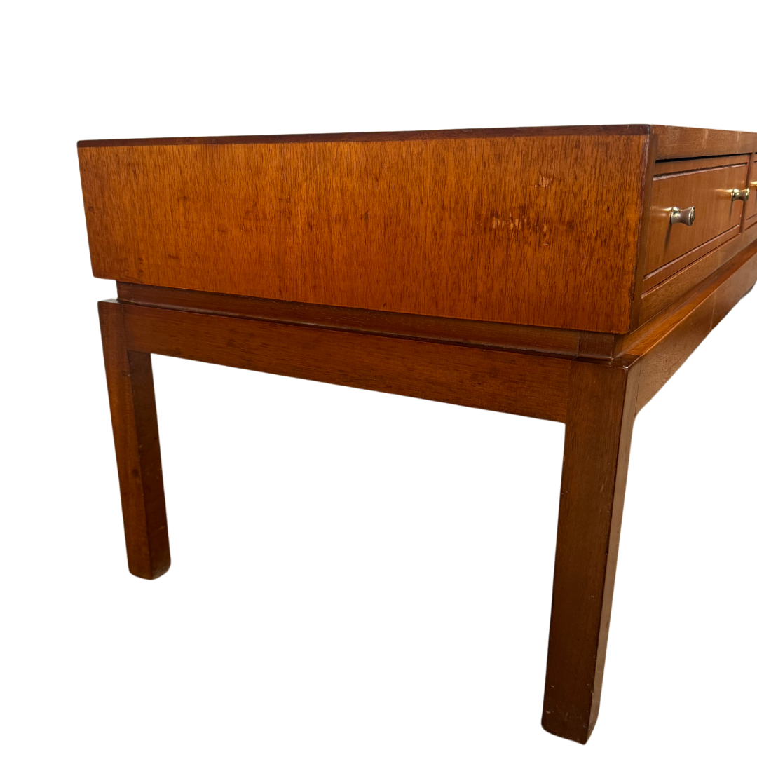 Mid Century 1960s Greaves & Thomas Low Console Coffee Table