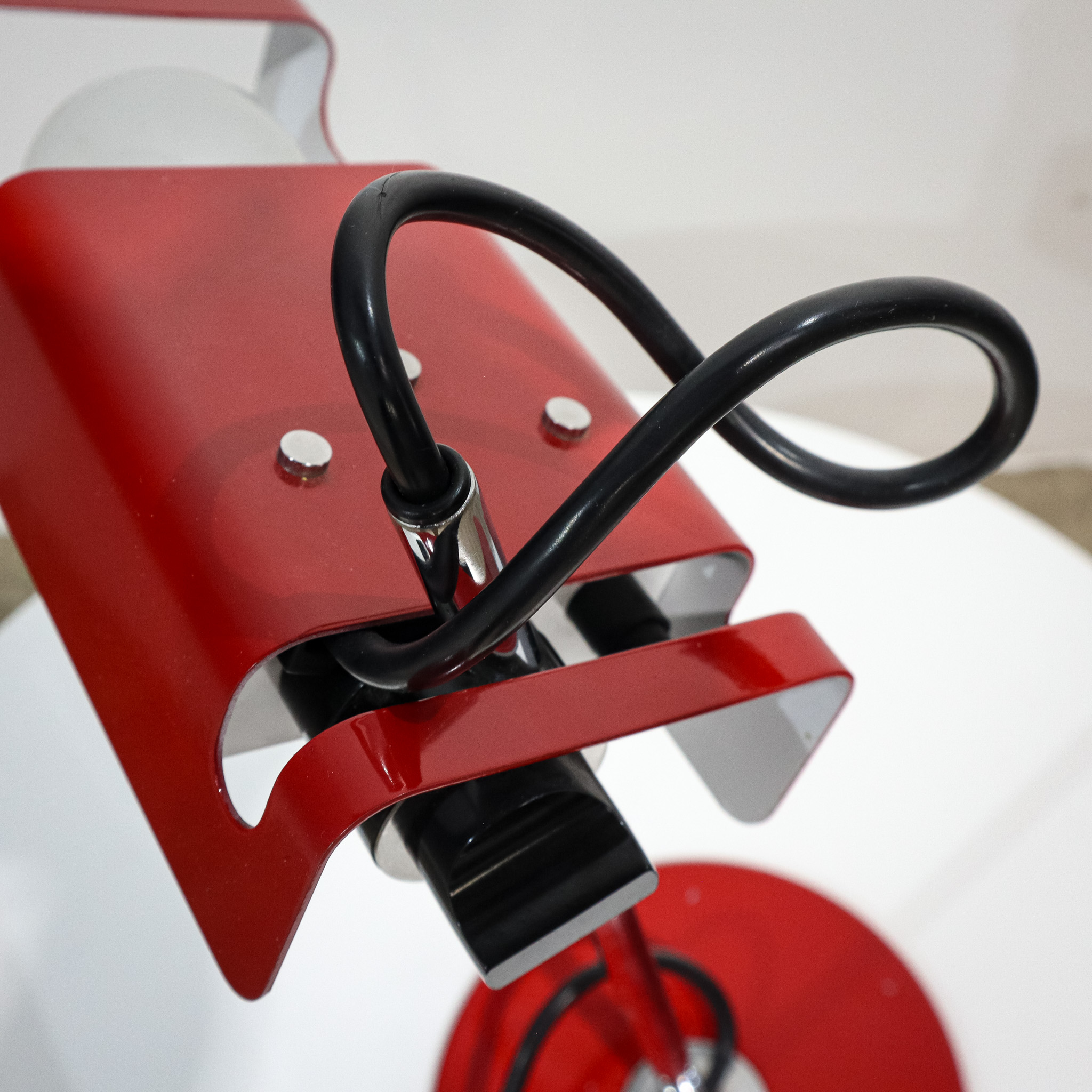 Joe Colombo Spider Table Lamp in Red