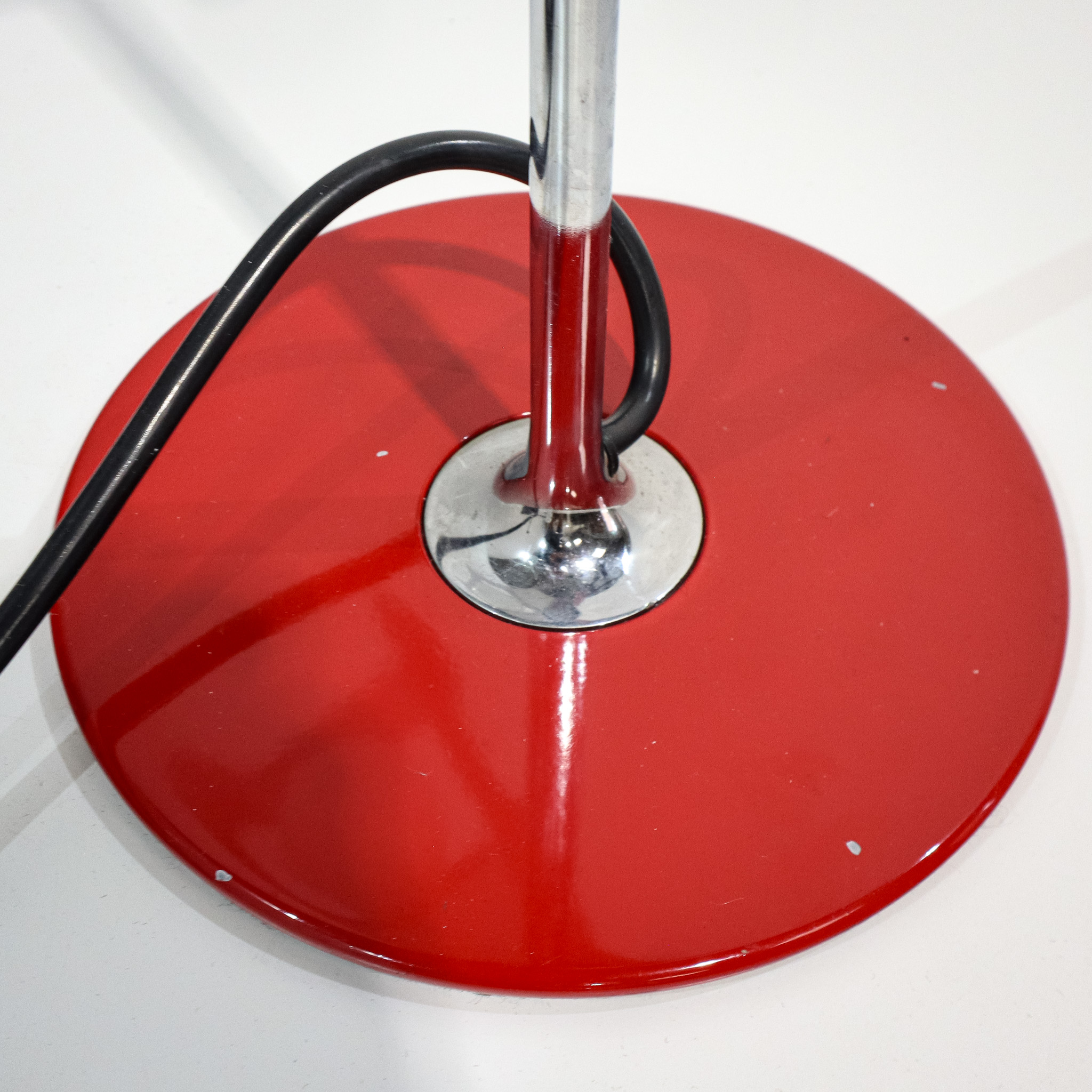 Joe Colombo Spider Table Lamp in Red