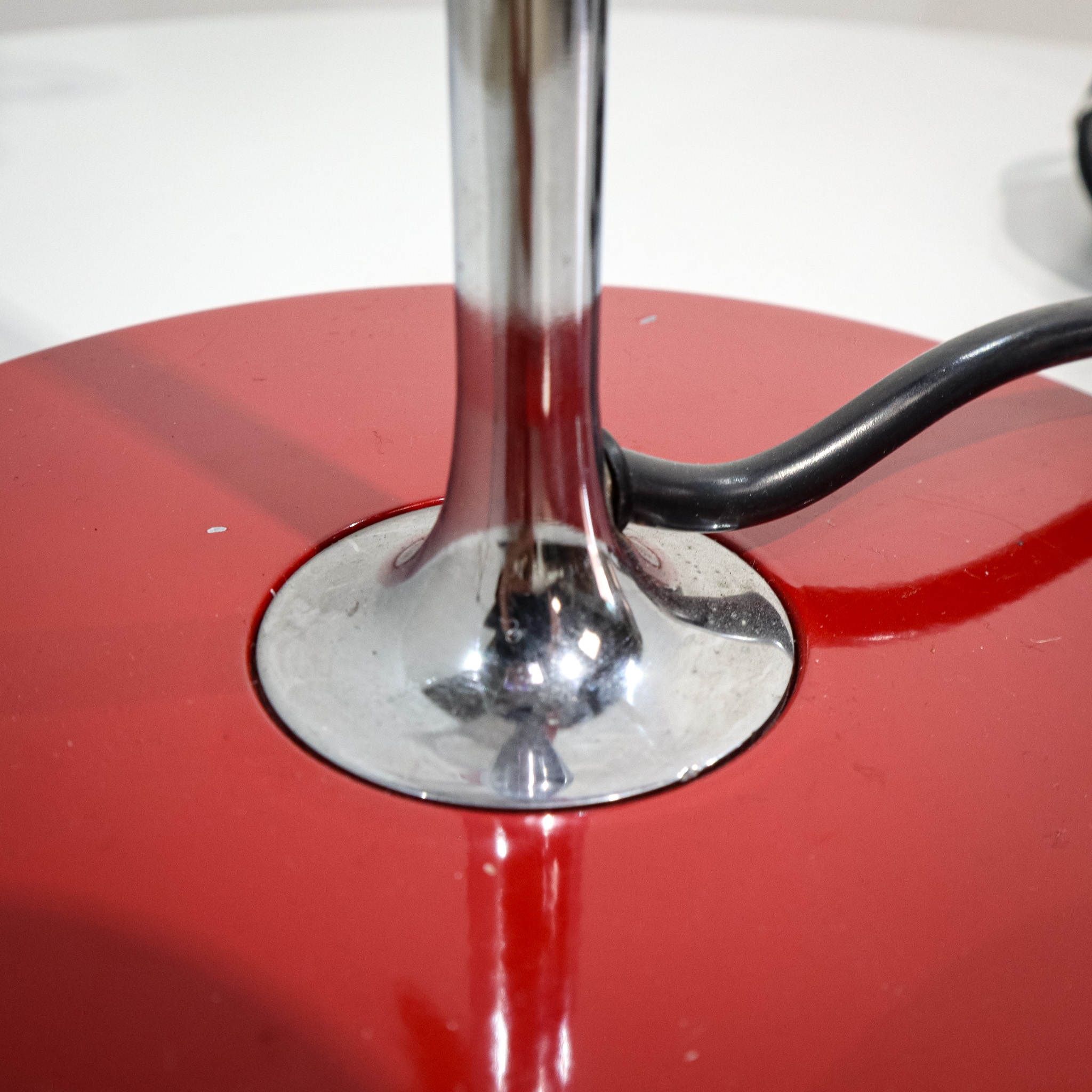 Joe Colombo Spider Table Lamp in Red