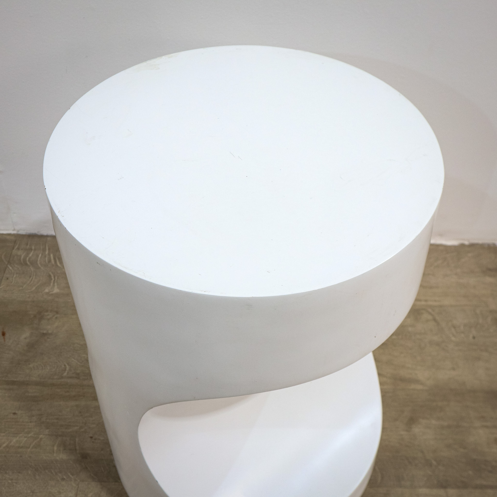 White Plinth Display Stand or Side Table