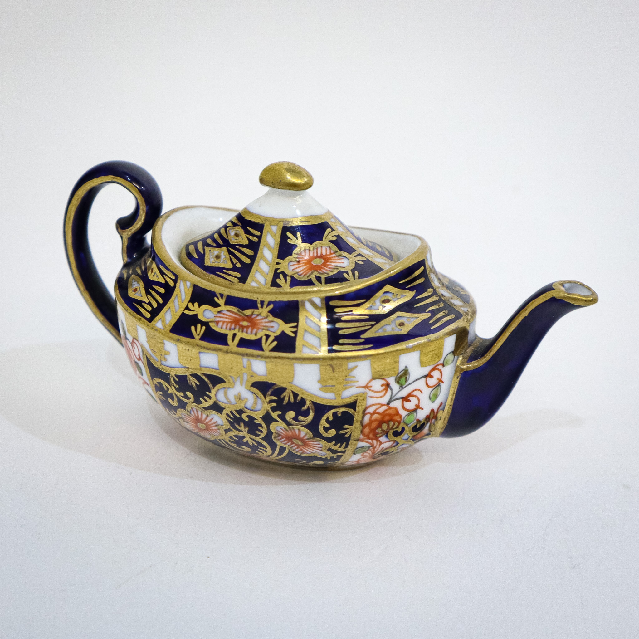 Miniature Royal Crown Derby Teapot