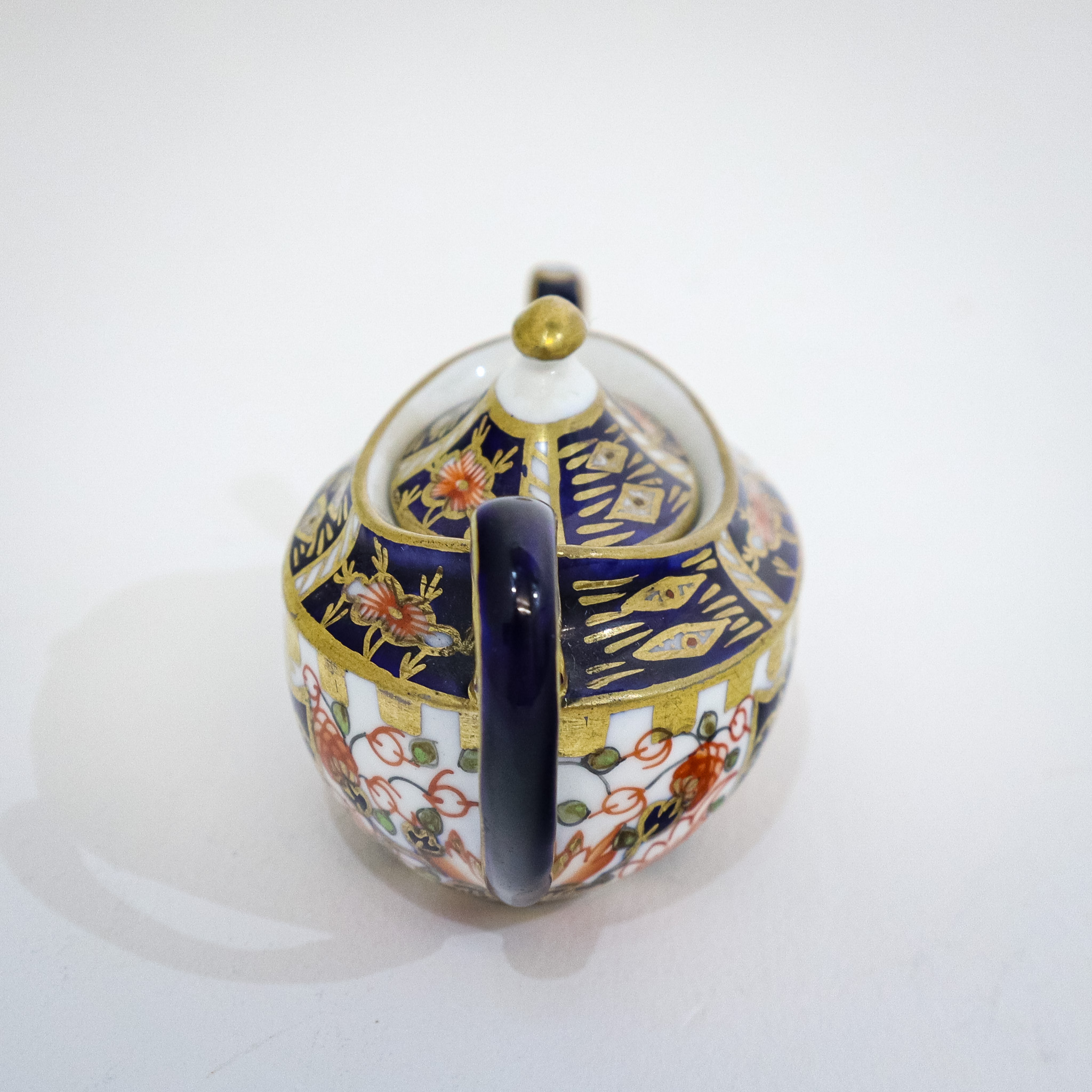 Miniature Royal Crown Derby Teapot