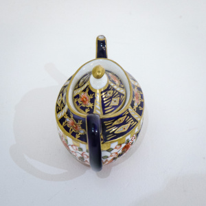 Miniature Royal Crown Derby Teapot