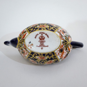 Miniature Royal Crown Derby Teapot