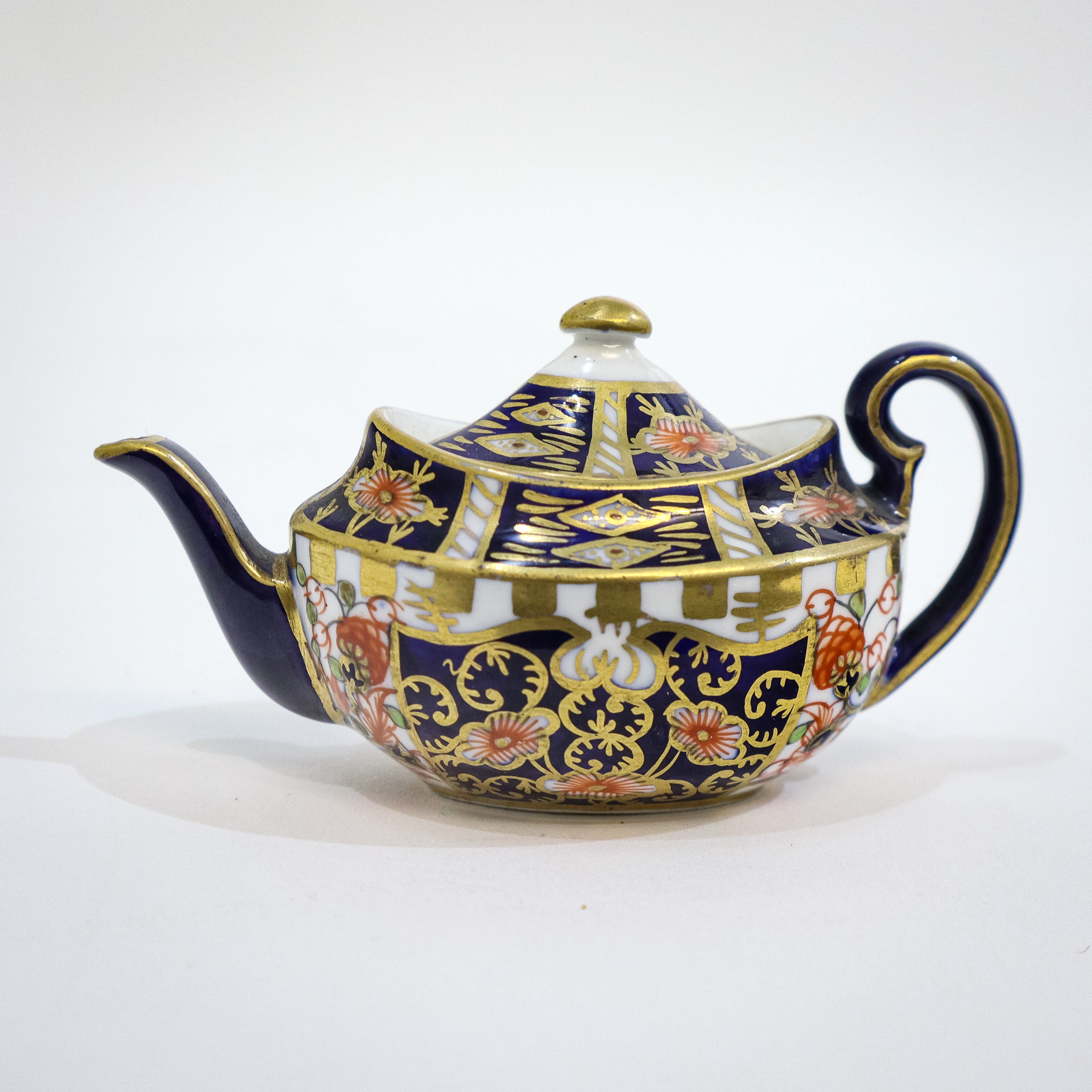 Miniature Royal Crown Derby Teapot