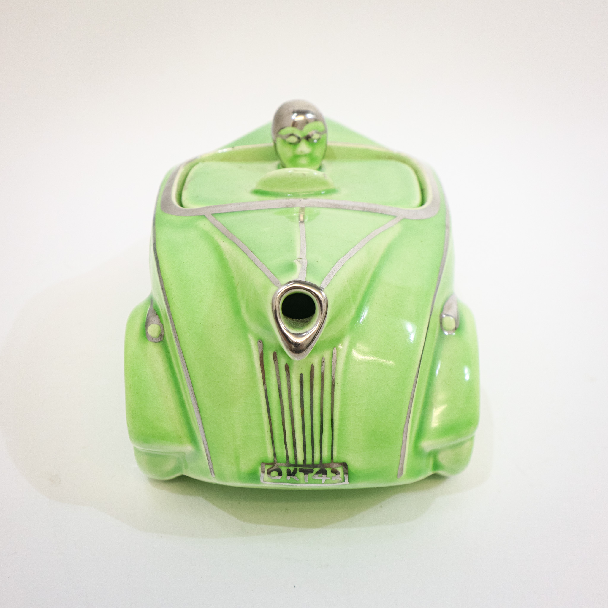 Green Sadlers Teapot