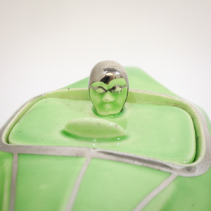 Green Sadlers Teapot
