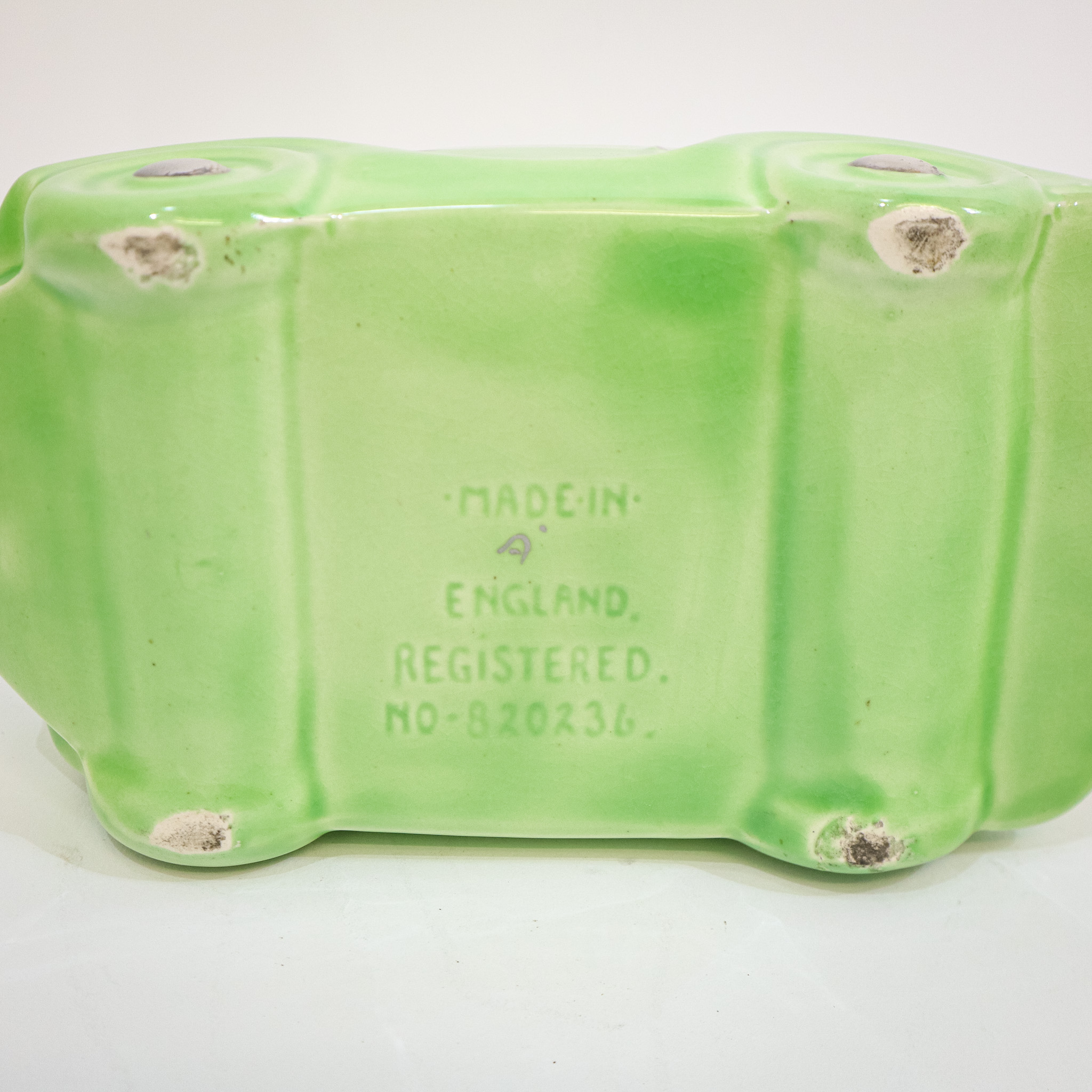 Green Sadlers Teapot