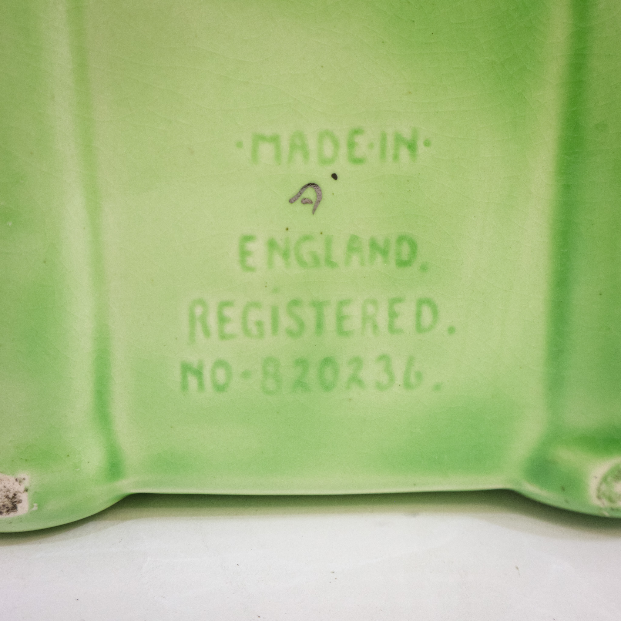 Green Sadlers Teapot