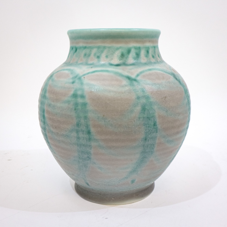 Large Royal Lancastrian Green Vase - Image 8