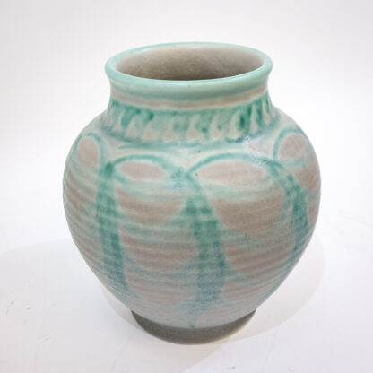 Large Royal Lancastrian Green Vase