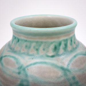 Large Royal Lancastrian Green Vase